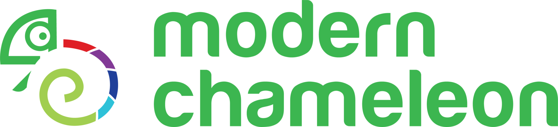 Modern Chameleon Digital Logo