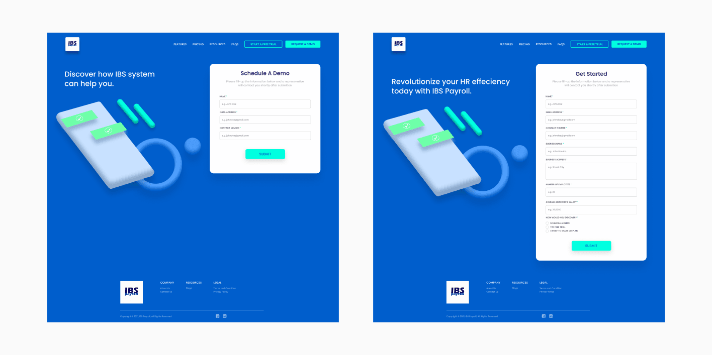- Digital Marketing Agency in Cebu, Philippines | Modern Chameleon Digital demo and contact form for IBS Payroll