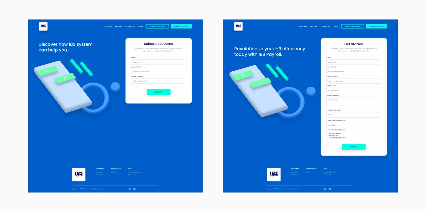 - Digital Marketing Agency in Cebu, Philippines | Modern Chameleon Digital demo and contact form for IBS Payroll