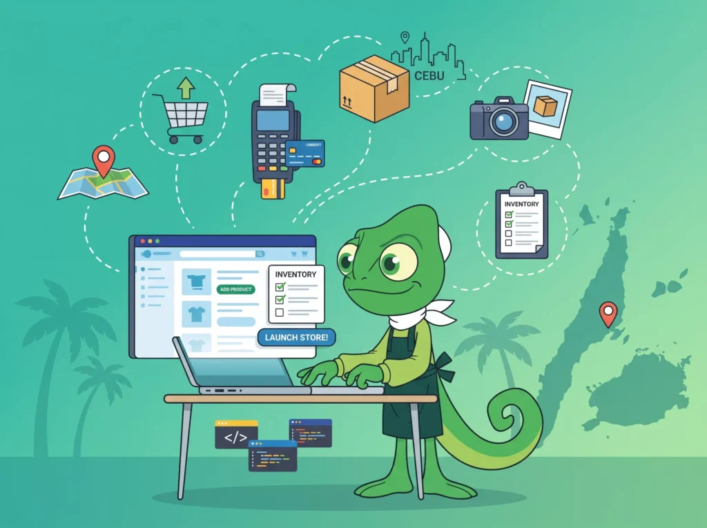 modern chameleon on setting up e-commerce in cebu